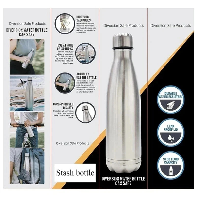 Diversion Water Bottle Shape Surprise Secret 710ML Hidden Security Container Stash Safe Box Plastic Stash Jars Safe Org