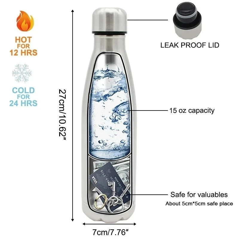 Diversion Water Bottle Shape Surprise Secret 710ML Hidden Security Container Stash Safe Box Plastic Stash Jars Safe Org