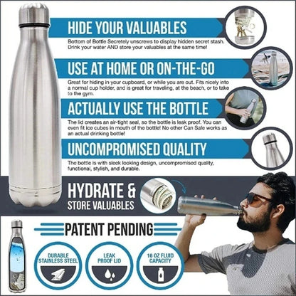 Diversion Water Bottle Shape Surprise Secret 710ML Hidden Security Container Stash Safe Box Plastic Stash Jars Safe Org